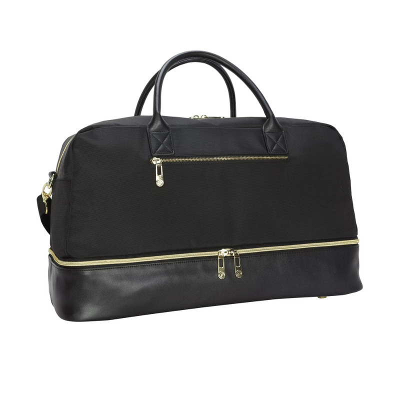 Protege 20" Drop Bottom Weekender Duffel Bag, Travel Carry On Luggage, Black New gallery