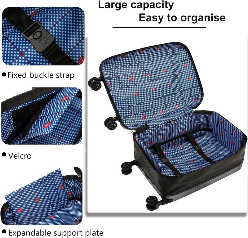Collapsible Suitcase checked Fully Foldable Luggage Hardshell Carry-On Suitcase gallery