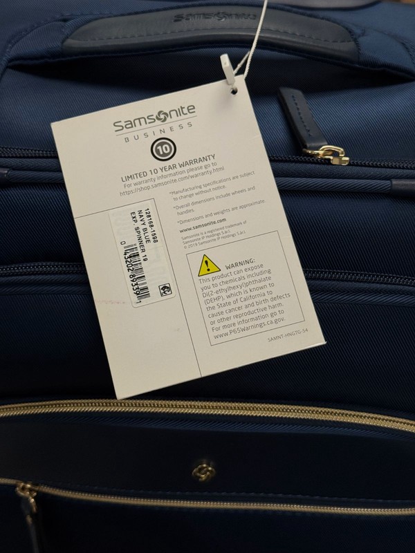 Samsonite Blue Mobile Solutions Expandable Luggage Carry-on Spinner Suitcase 19" gallery