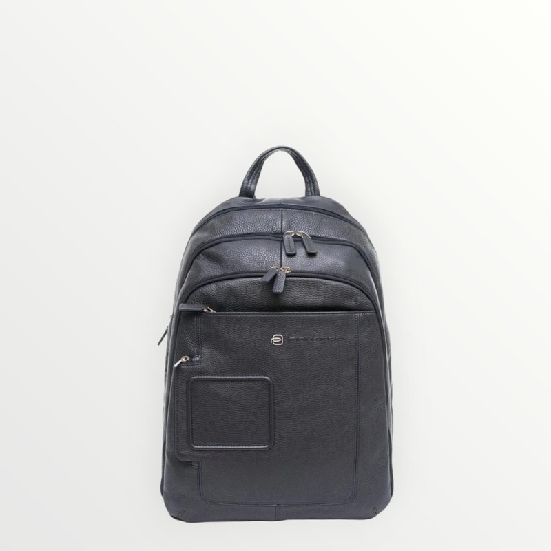 PIQUADRO Vibe Large 3Zip Backpack Blue2
