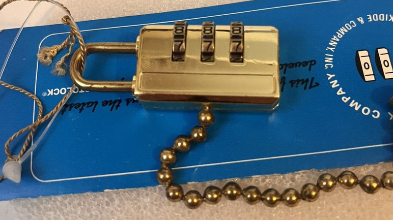 Presto Combination Lock For Briefcase Gun Case Computer Attache Luggage NOS gallery