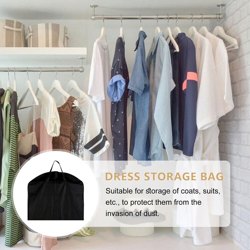 Suit & Garment bag Dress Cover/Storage/Travel Bag dust proof Breathable Black gallery