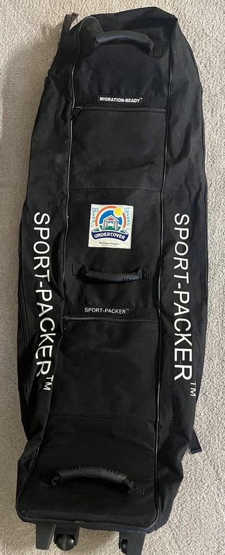 Sport-Packer 48″ Tall Black Rolling Large Duffel Bag Wheeled Travel Luggage