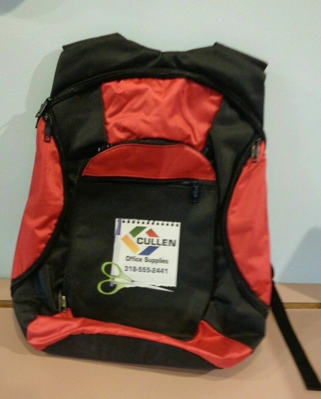 The Magnet Group The Essential Backpack Padded Shoulder Strap Red w Black