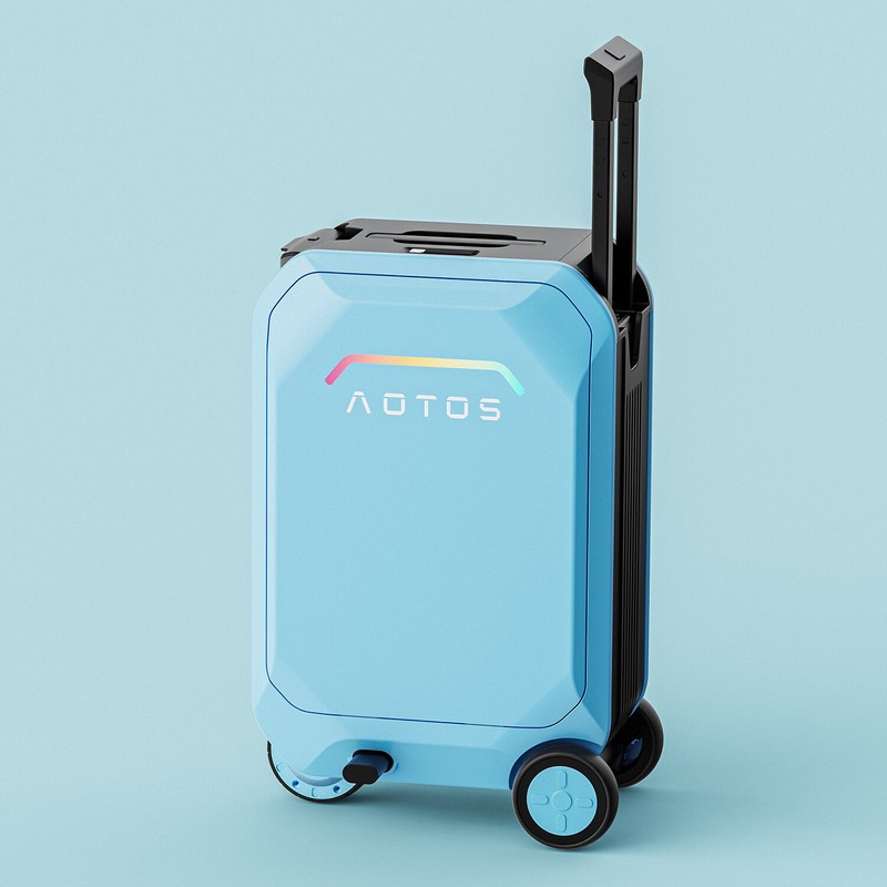 Multicolor 31L Smart Rideable Suitcase 20” Electric Luggage Scooter Lightweight