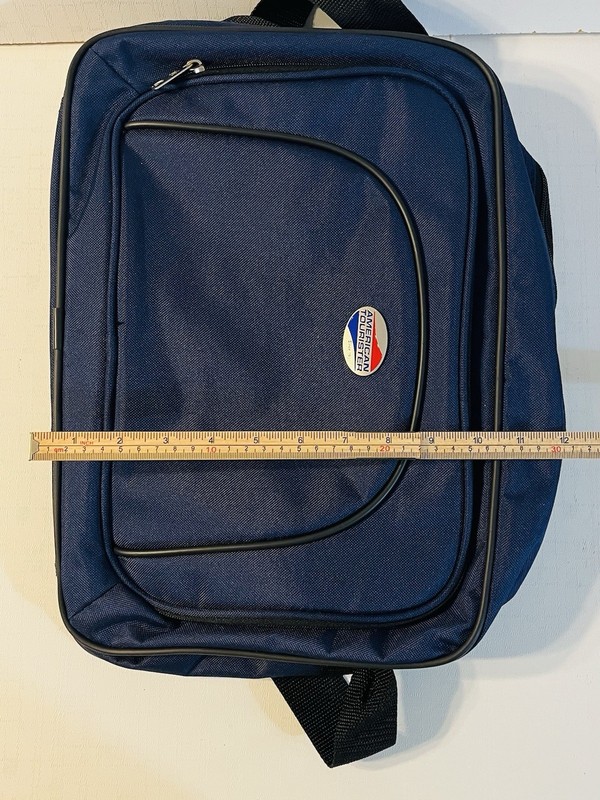 Travel Tote American Tourister Small Carry-On Shoulder Duffle Bag Blue Mini gallery