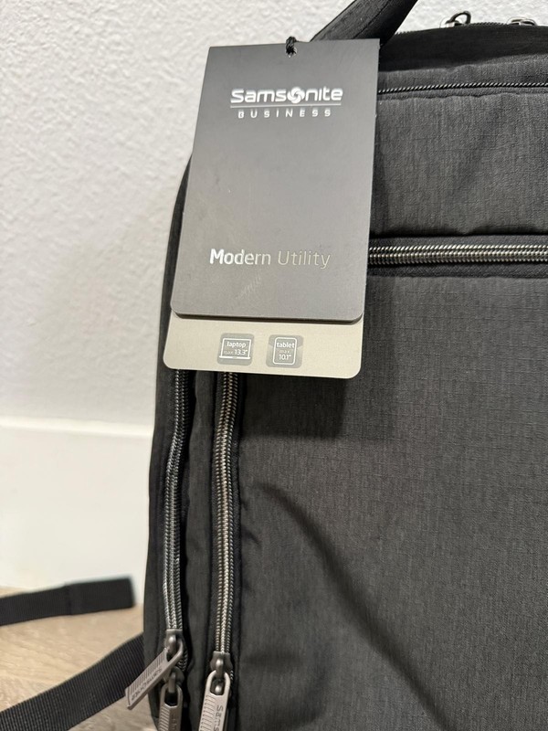 Samsonite Modern Utility Small Backpack Charcoal Gray Heather New Bag gallery