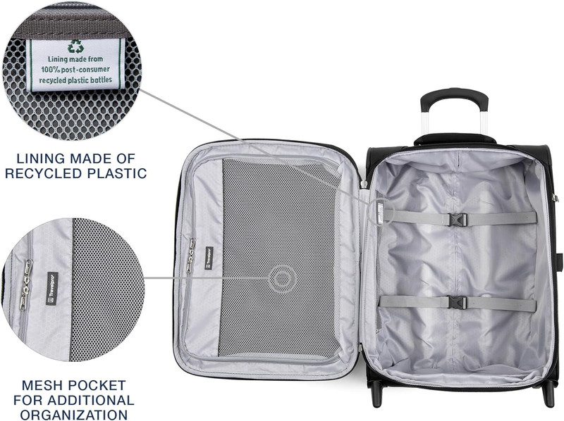 Maxlite 5 Softside Expandable Upright 2 Wheel Carry-On Luggage, Lightweight, 20- gallery