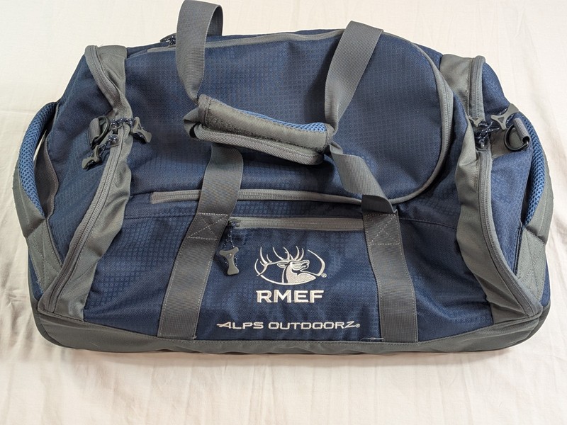 RMEF Alps Outdoorz Rolling Duffle Bag Men Rocky Mountain Elk Foundation Hunting