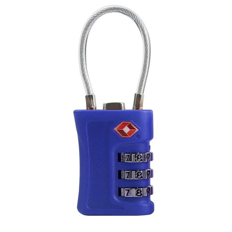 TSA 3-Digit Travel Lock – Zinc Alloy Resettable Suitcase Anti-Theft Luggage Lock