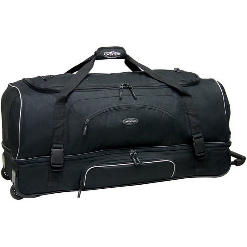 Travelers Club Large 36″ Drop-Bottom Rolling Duffel with Telescopic Handle
