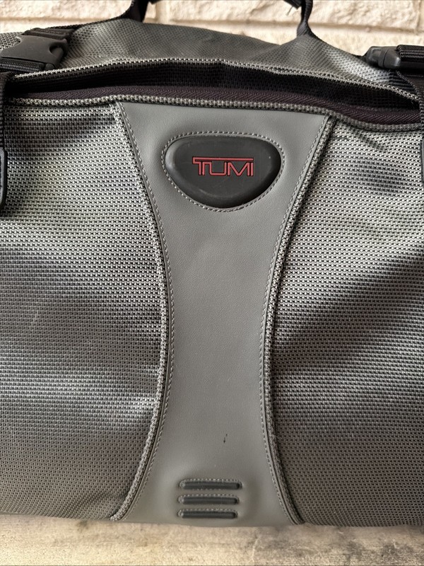 TUMI T2 Expandable Dual Backpack Duffle Excursion Gray Carry On Travel Bag gallery