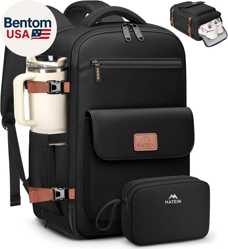Personal Item Backpack 18X14X8 for Frontier, Underseat Travel Backpack with Wate