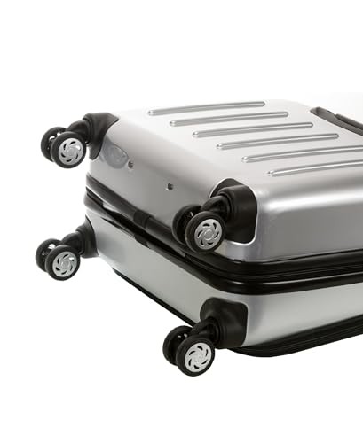 ROCKLAND REVOLUTION HARDSIDE ROLLING COMPUTER CASE 16"X9"X17" BF29 - SILVER gallery
