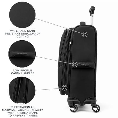 Maxlite 5 Softside Expandable Luggage with 4 Compact Carry-on 20-Inch Black gallery