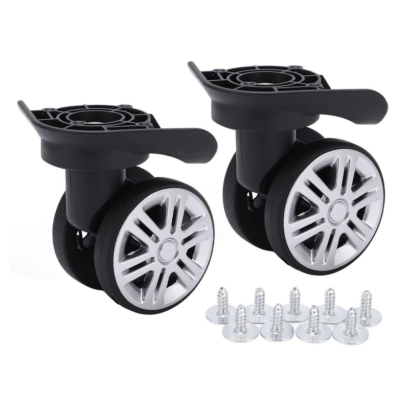 2-Pack Replacement Luggage Wheels for Trolley Case – Durable, Mute, Easy to Inst