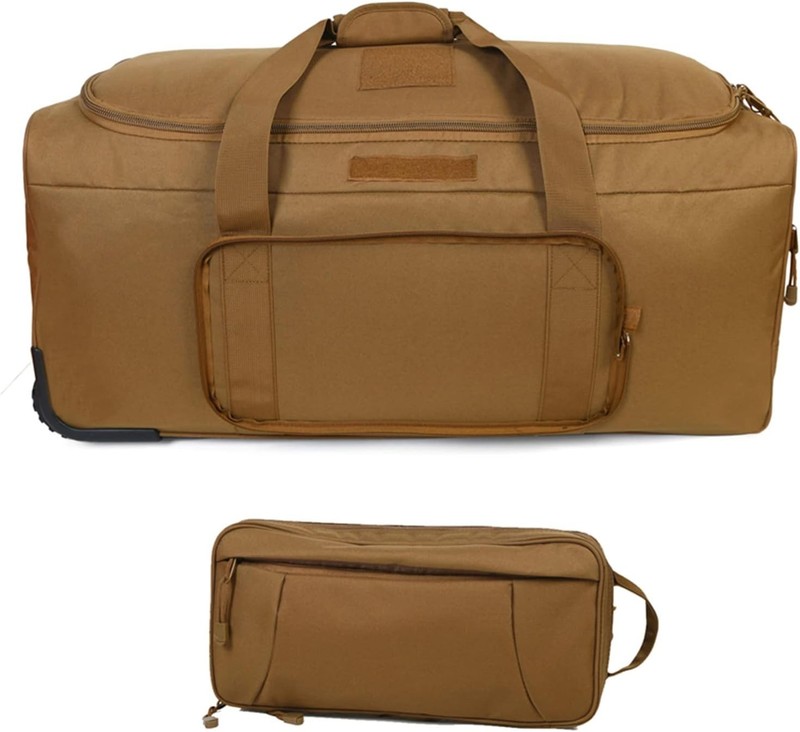 Extra-Large Military Suitcase – 32-Inch Rolling Duffel with Telescopic Handle