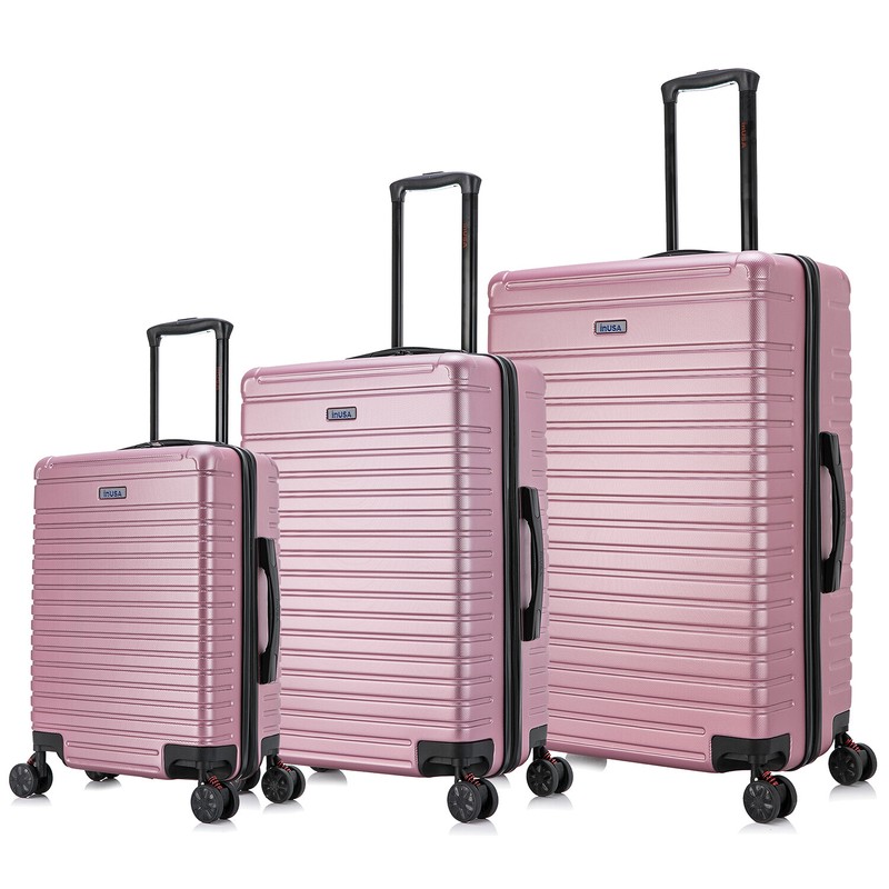 InUSA Deep Hard Shell Luggage Set 360 Spinner Wheels Travel Suitcase 20 24 28