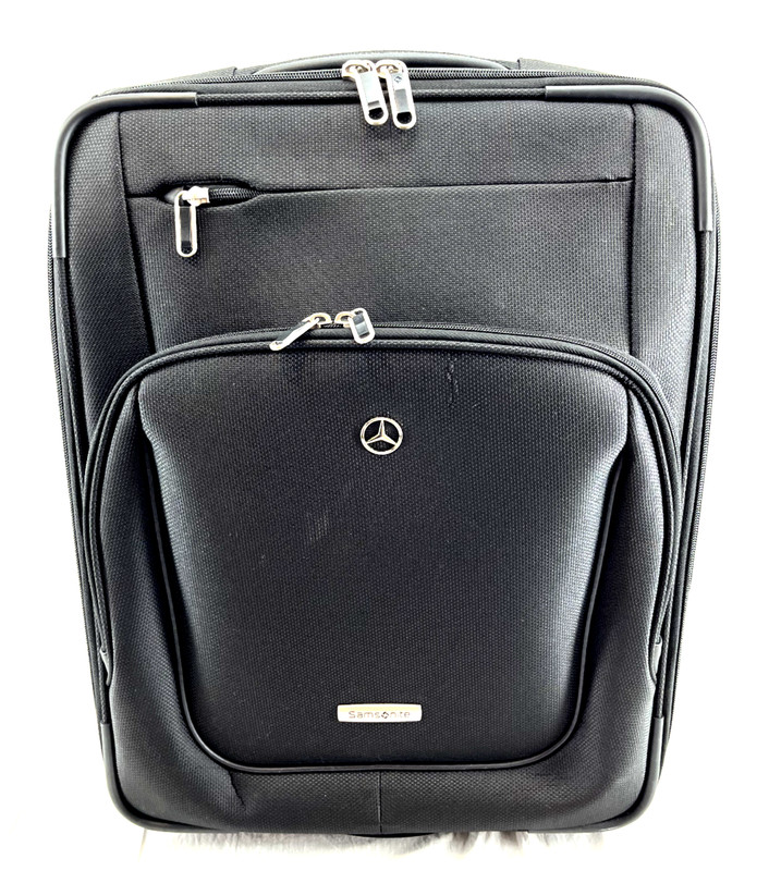 Samsonite Black 20″ Mercedes Logo Rolling Wheeled Carry-On luggage Suitcase