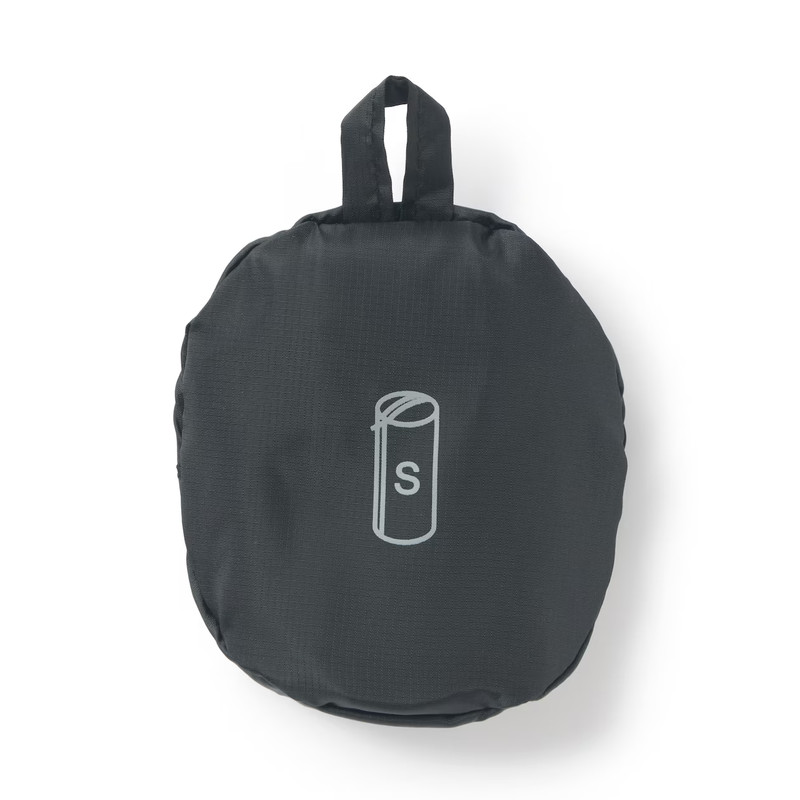 New Muji Polyester foldable Sorting Case Cylindrical Black Color With 2 Size S/M