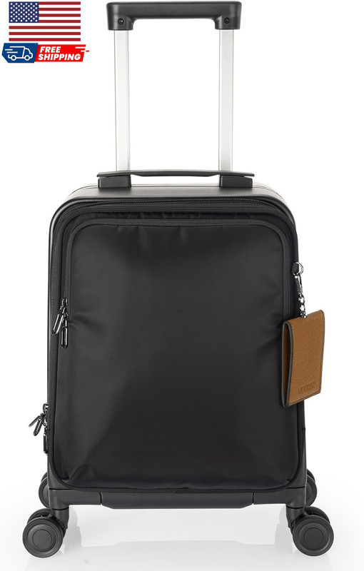 Laptop Briefcase with Cup Holder Small Rolling Suitcase for Work Carry on Luggag