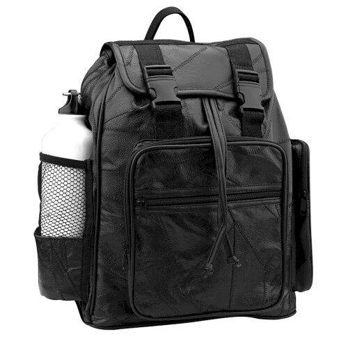 Black Leather Backpack – CLOSEOUT PRICING