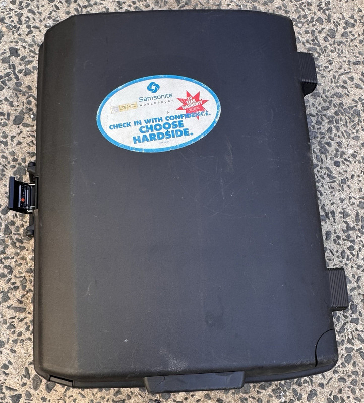 Samsonite Black Hardcase Suitcase 23″-25″ Plastic Solid Unisex Adult