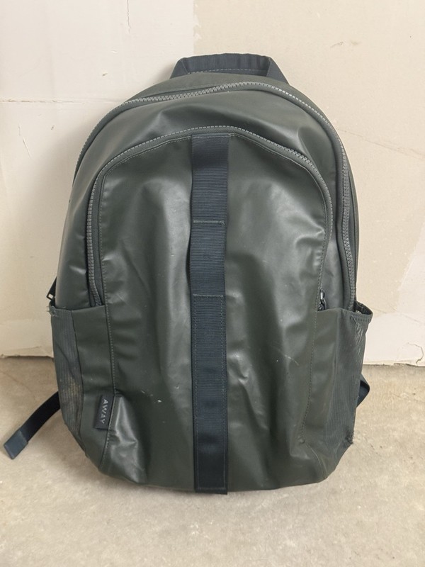 Away Nylon Travel Backpack The Commuter Green Laptop Trolley Sleeve Pockets