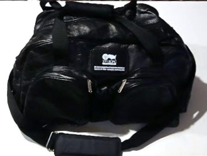 Used Carry-on, Patch Leather Weekender Duffel Bag by Seville Gear (Model P-223) gallery