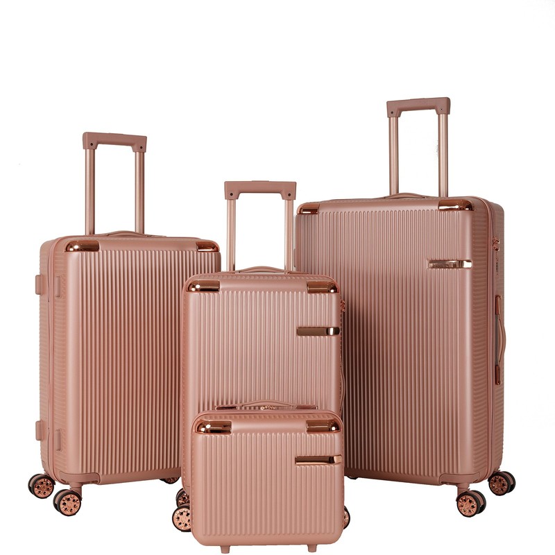 4 Piece Luggage Set Hardshell Carry on Luggage Suitcase Portable Travel Set