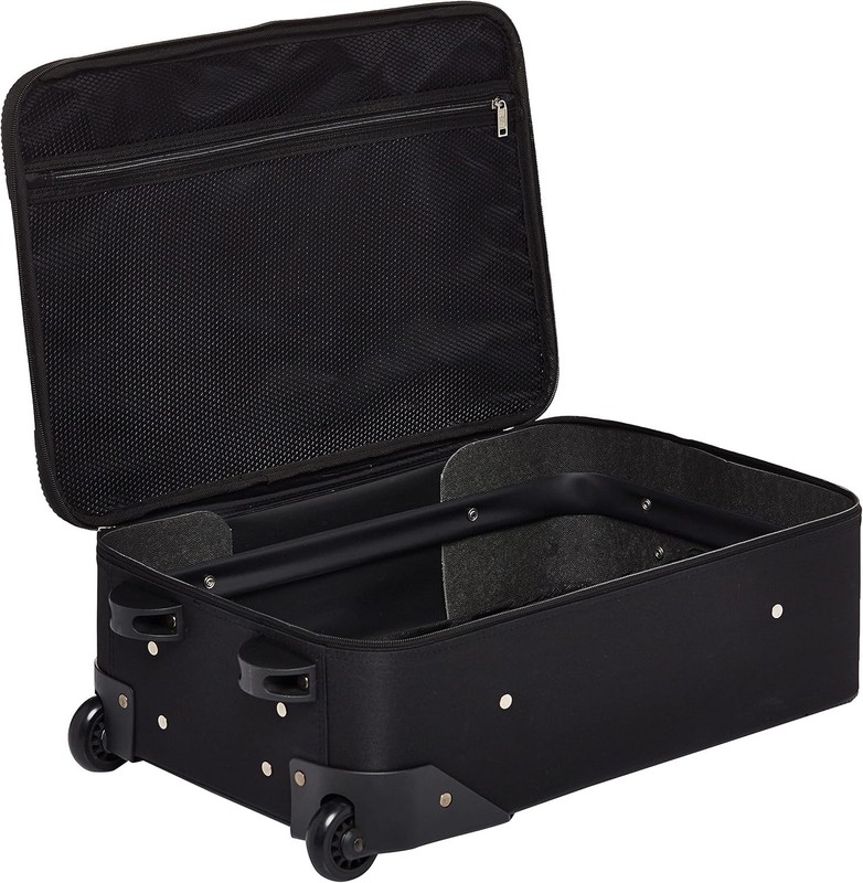 Versatile Black 4-Piece Luggage Set with In-line Skate Wheels & Push Button Lock gallery