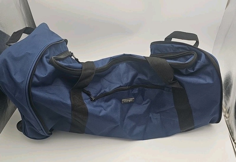 Durable Polyester with Adjustable Shoulder Strap Wrangler Rodeo Gear Duffel Bag