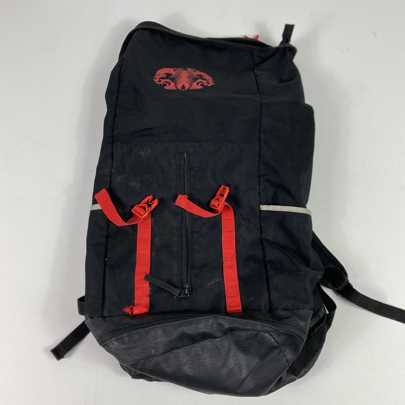 Nike LeBron Backpack Black Red Basketball Laptop Bag Roll Top Zip Gear Sports