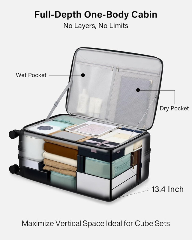 Hardside Expandable Large Checked Luggage, 28 Inch Top Opening Trunk Luggages wi gallery