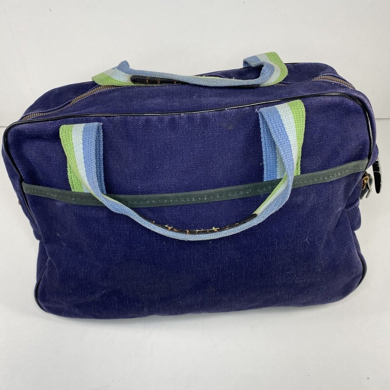 Boyt Canvas/Leather - Small Hand / Tool Bag 16”X10”X5” - Blue / Green / White gallery