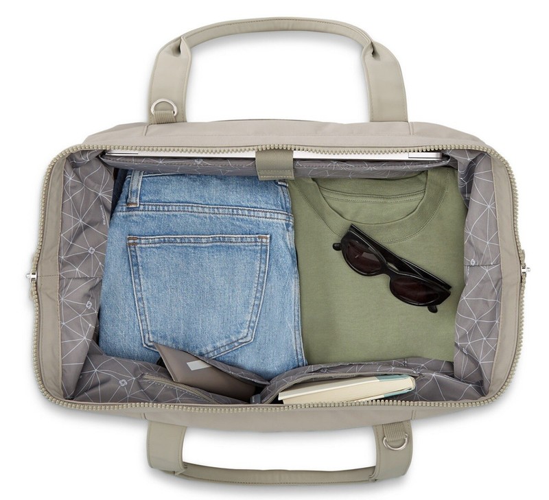 Samsonite Better than Basics Drop Bottom Weekender Duffle Bag, Limestone gallery