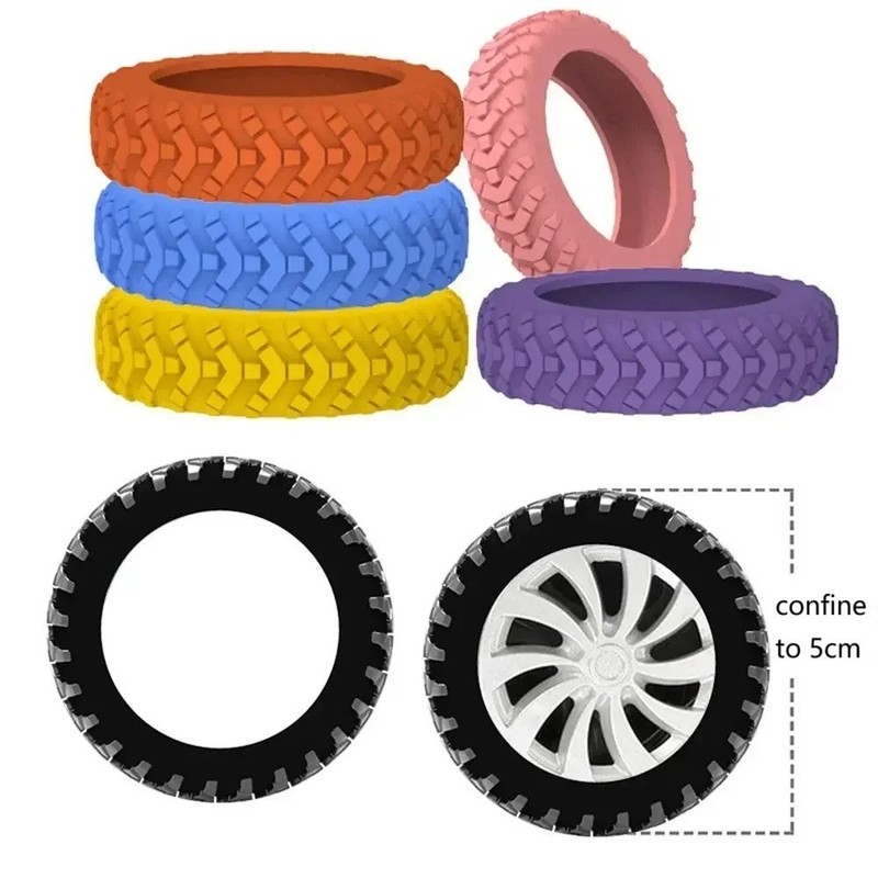 Luggage Wheel Covers, 8 PCS Silicone Wheel Protector Covers for 2-2.6 inches 8-S gallery