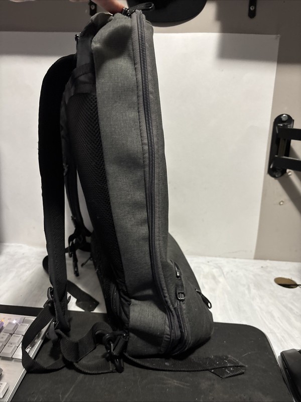 ebags Gray Travel Backpack Adjustable Straps Compartments 20” gallery