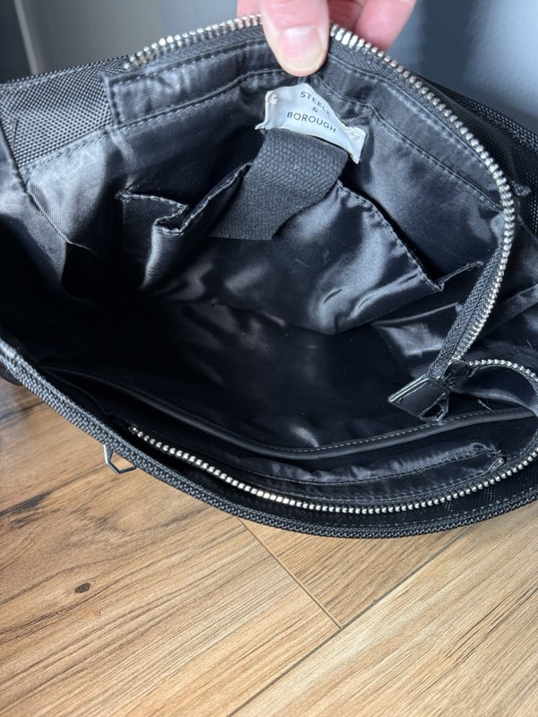 Steele & Borough The Backpack Water Repellent Heavy Duty Modern Mens Black EUC gallery