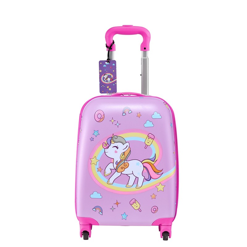 Uimoso 2/5 Piece Children's Luggage Set 18-Inch Unicorn/Dinosaur Travel Suitcase gallery