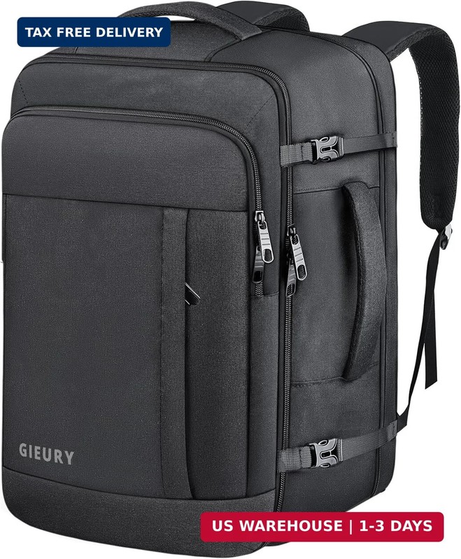 Carry On Backpack, 50L Travel Backpack, Luggage Backpack TSA Flight Approved …