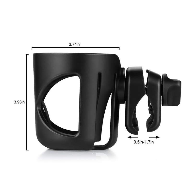 Multi-Functional Stroller Cup Holder with Adjustable Clamp for Various Bottles gallery