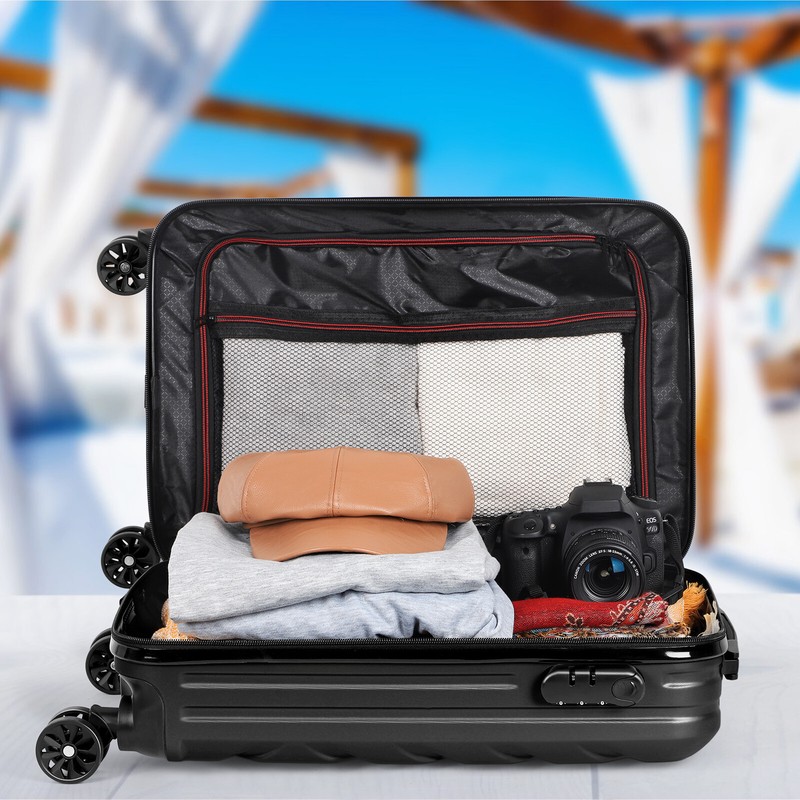 Hardside Carry On Luggage 20" Suitcase Spinner Wheels Lock Airline Approved gallery