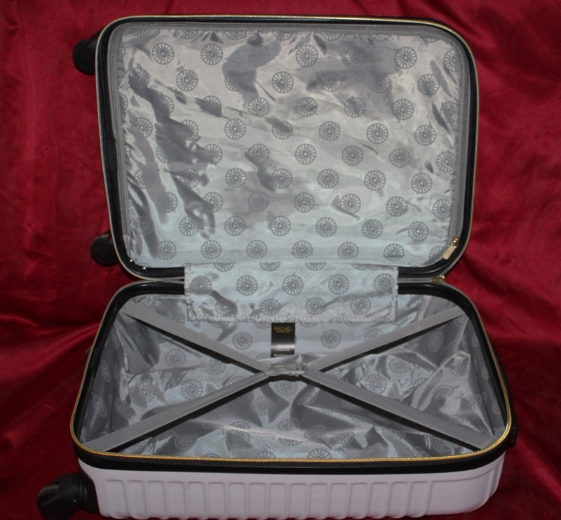 Rachel Ray Rachel Roy 20" Hard Side Carry-On Spinner Wheel Luggage White gallery