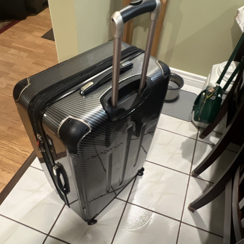 Andare Silver Spinner Hardcase Expandable Carry On Suitcase with TSA Lock gallery