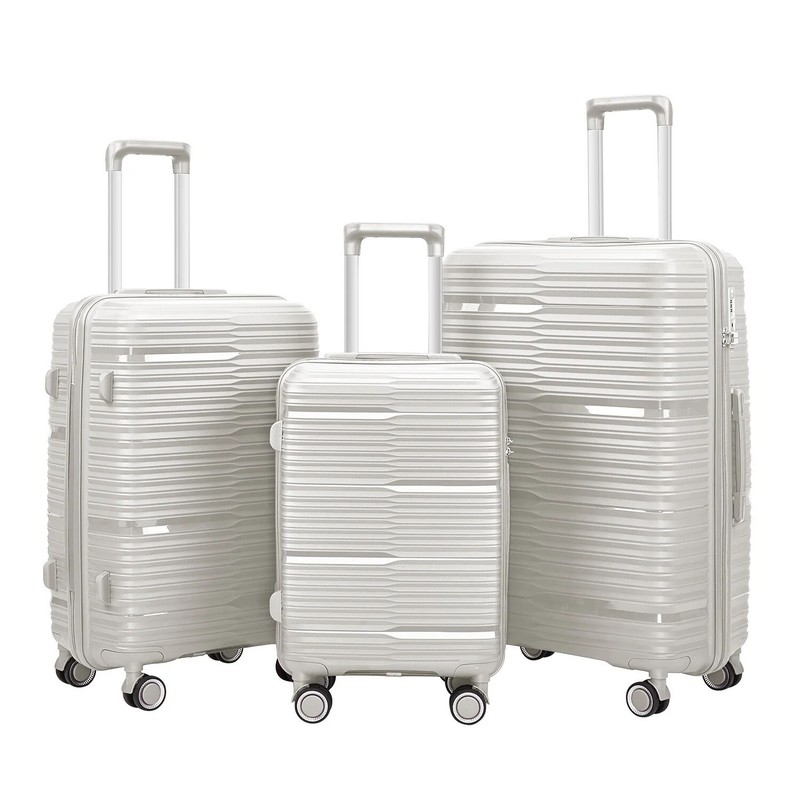 TRAVLR 100% PP break resistant lightweight expandable 24"checkin luggage trolley gallery