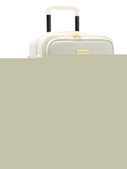 Samantha Brown Frontload 22″ Hardside Carry-On with Antitheft Lock-Egret-NWT