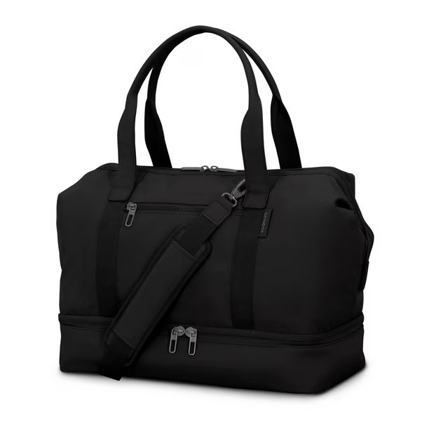 Samsonite Better than Basic Drop Bottom Weekender Duffel BLACK New w/Tags