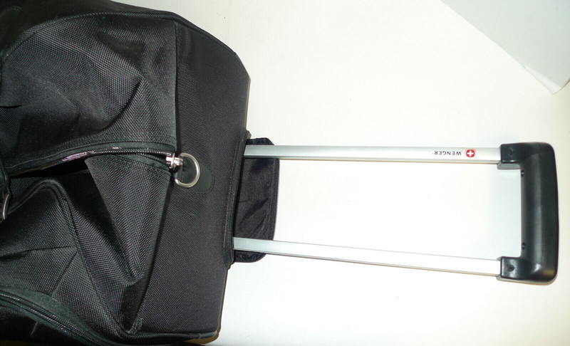 Wenger Black Large Travel/Duffel Type Rolling Bag New Koss Logo On one side. gallery