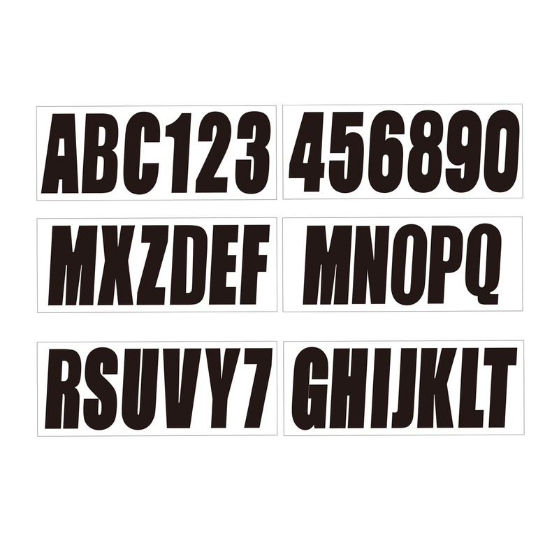 3 Inch Boat Registration Number & Letters Decal Waterproof Marine Vinyl Hull …